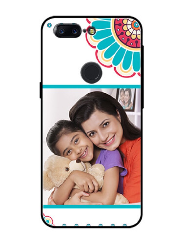 Custom OnePlus 5T Custom Glass Phone Case  - Flower Design