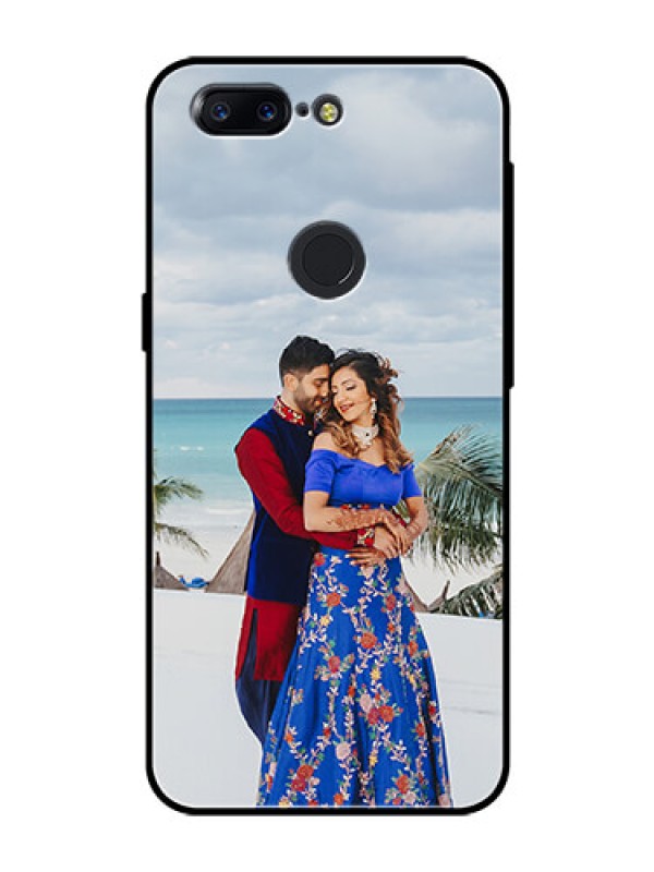Custom OnePlus 5T Photo Printing on Glass Case  - Upload Full Picture Design