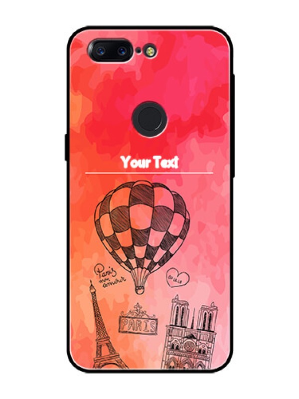 Custom OnePlus 5T Custom Glass Phone Case  - Paris Theme Design