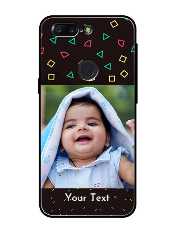 Custom OnePlus 5T Custom Glass Phone Case  - with confetti birthday design