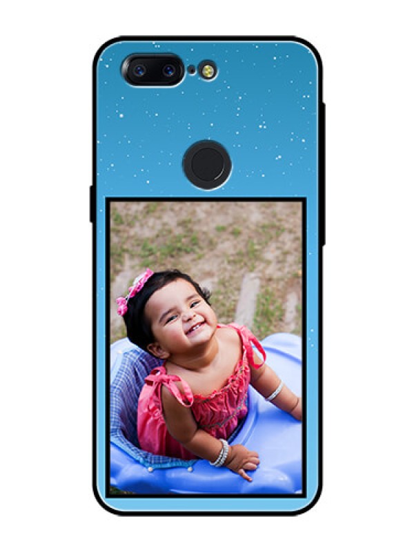 Custom OnePlus 5T Custom Glass Mobile Case  - Wave Pattern Colorful Design