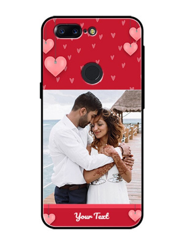 Custom OnePlus 5T Custom Glass Phone Case  - Valentines Day Design