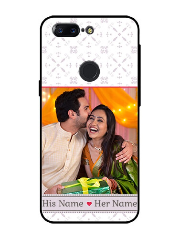 Custom OnePlus 5T Custom Glass Mobile Case  - with Photo and Ethnic Design