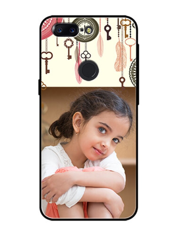 Custom OnePlus 5T Custom Glass Mobile Case  - Boho Style Design