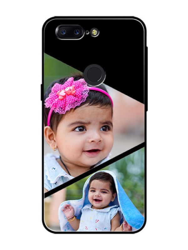 Custom OnePlus 5T Custom Glass Phone Case  - Semi Cut Design