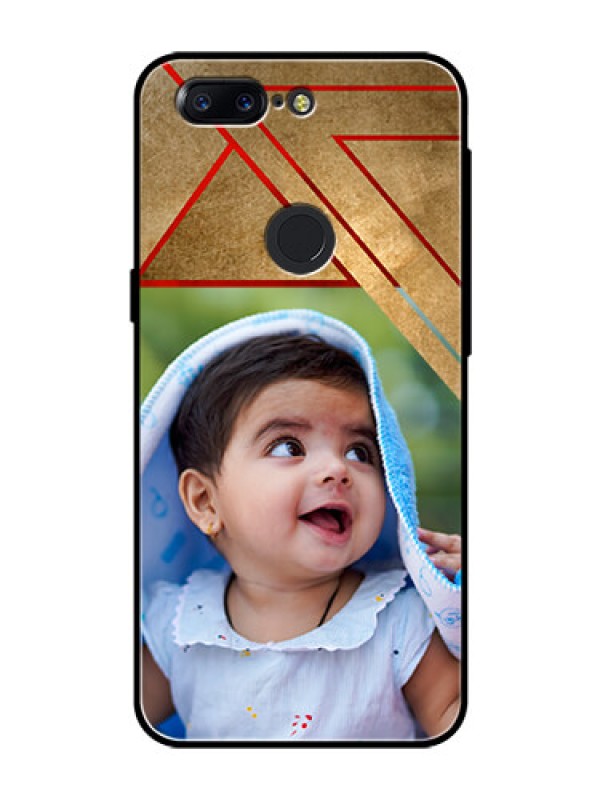 Custom OnePlus 5T Personalized Glass Phone Case  - Gradient Abstract Texture Design