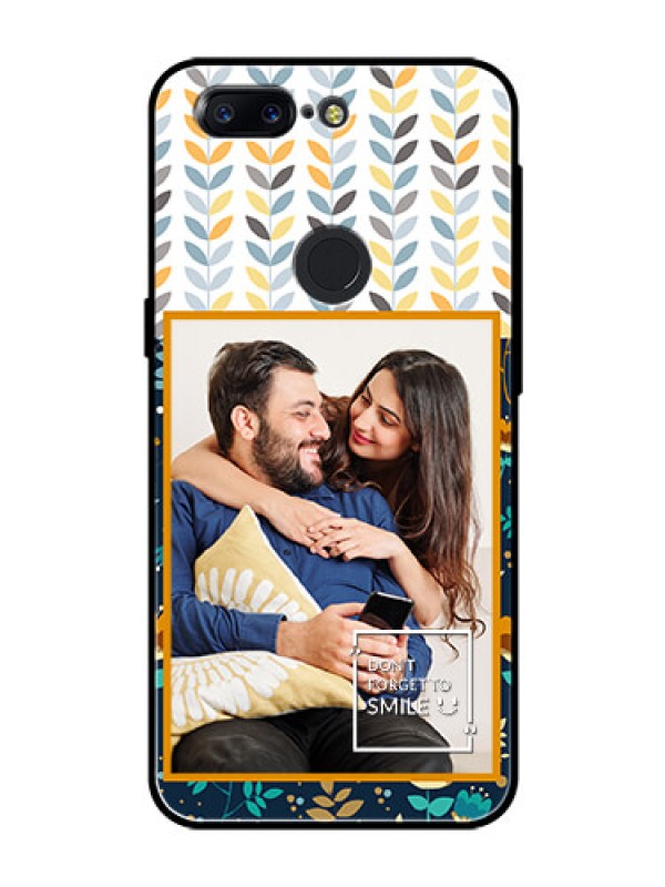 Custom OnePlus 5T Custom Glass Mobile Case  - Pattern Design
