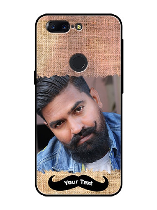 Custom OnePlus 5T Personalized Glass Phone Case  - with Texture Design