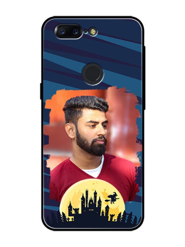 Custom OnePlus 5T Photo Printing on Glass Case  - Halloween Witch Design 