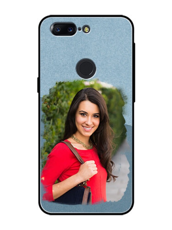 Custom OnePlus 5T Custom Glass Mobile Case  - Grunge Line Art Design