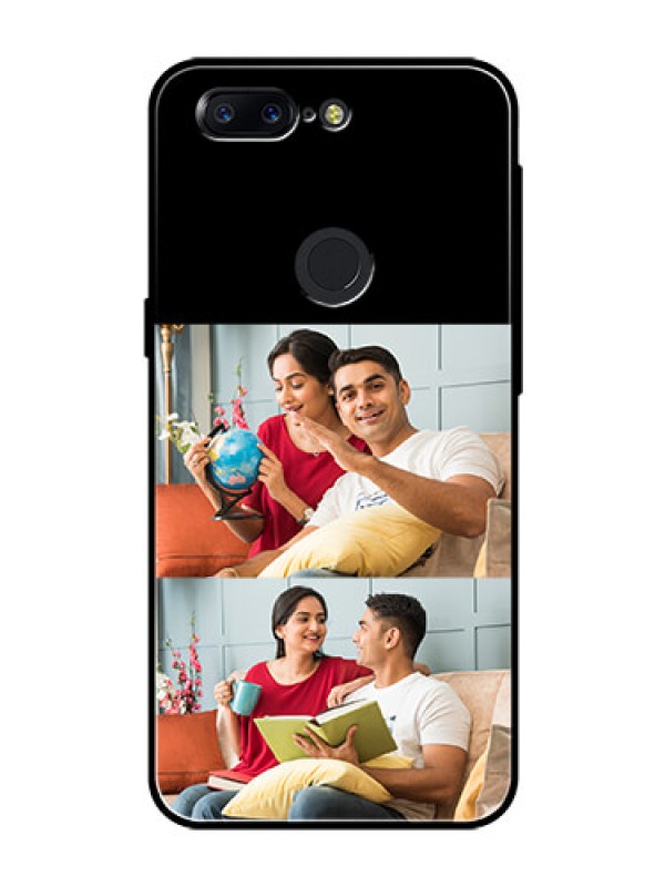 Custom Oneplus 5T 2 Images on Glass Phone Cover