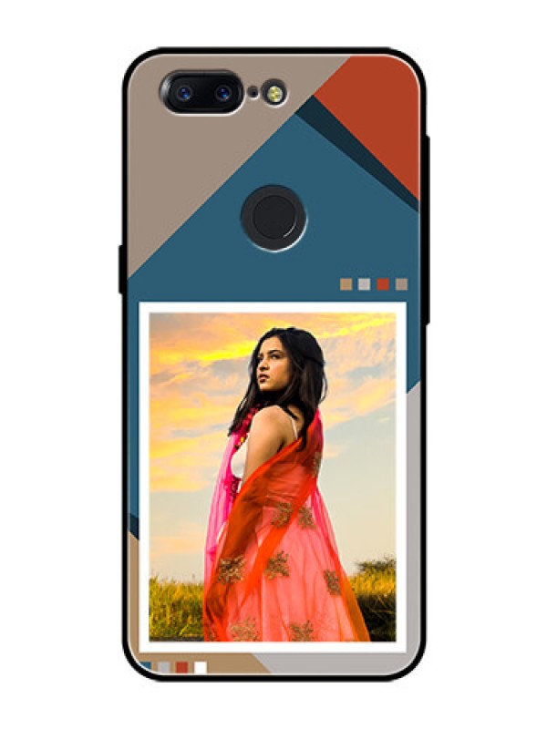 Custom OnePlus 5T Personalized Glass Phone Case - Retro color pallet Design