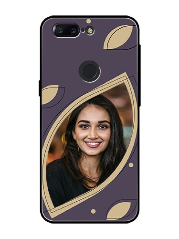 Custom OnePlus 5T Custom Glass Mobile Case - Falling Leaf Design