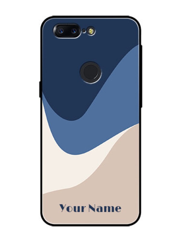 Custom OnePlus 5T Custom Glass Phone Case - Abstract Drip Art Design
