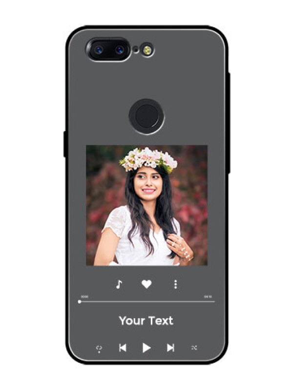 Custom OnePlus 5T Custom Glass Mobile Case - Play The Music Design