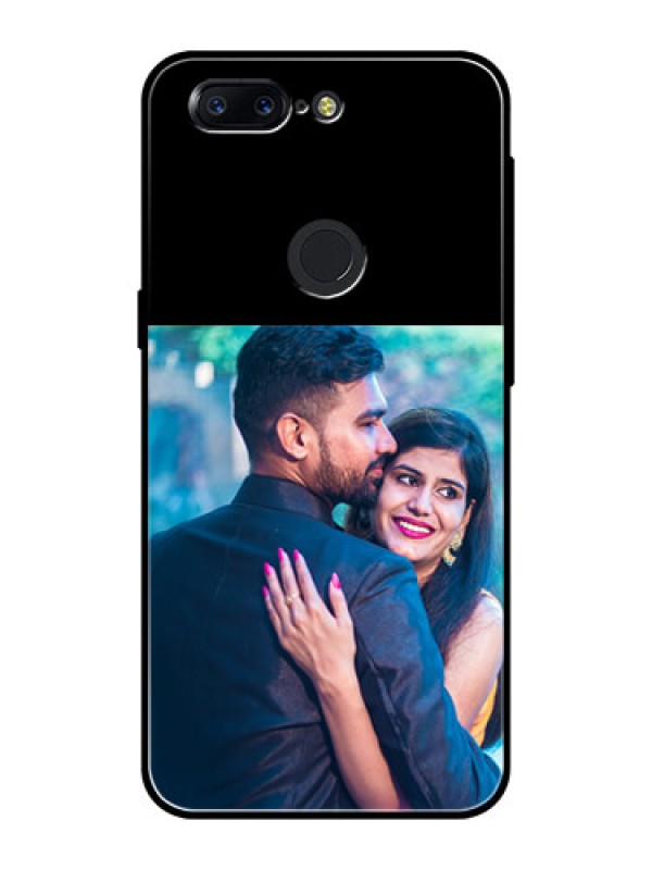 Custom OnePlus 5T Custom Glass Phone Case - Upload Full Picture With Custom Color Design