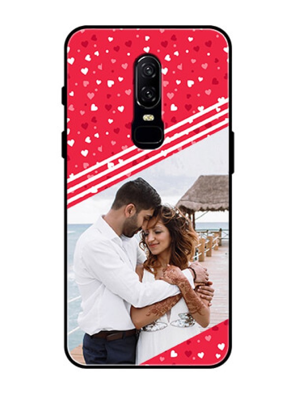 Custom OnePlus 6 Custom Glass Mobile Case  - Valentines Gift Design