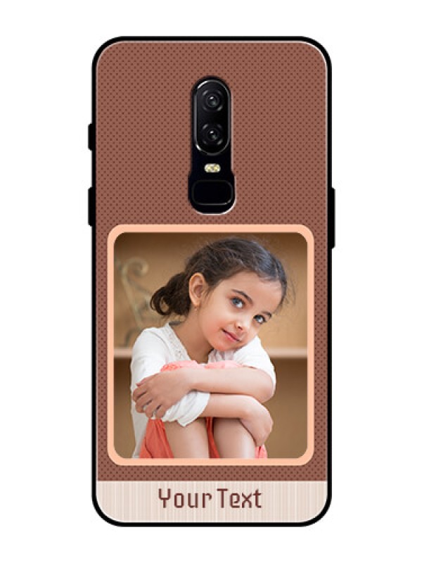 Custom OnePlus 6 Custom Glass Phone Case  - Simple Pic Upload Design