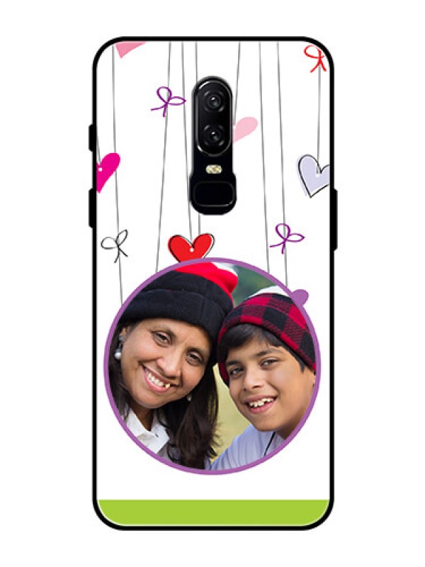 Custom OnePlus 6 Photo Printing on Glass Case  - Cute Kids Phone Case Design