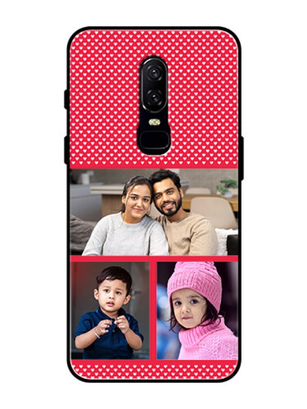 Custom OnePlus 6 Personalized Glass Phone Case  - Bulk Pic Upload Design