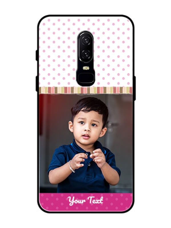 Custom OnePlus 6 Photo Printing on Glass Case  - Cute Girls Cover Design