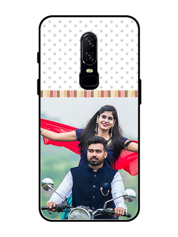 Custom OnePlus 6 Photo Printing on Glass Case  - Cute Family Design