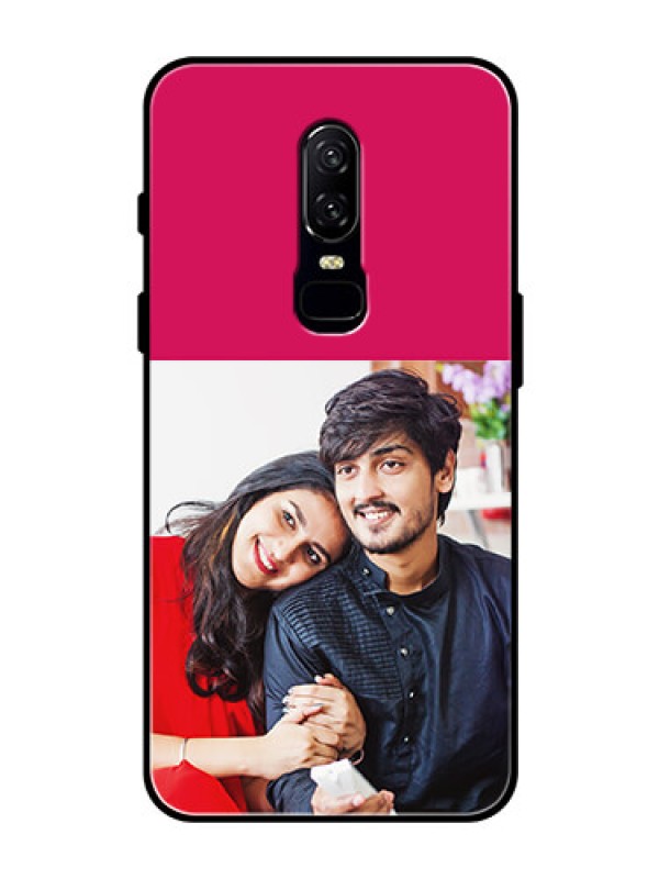 Custom OnePlus 6 Custom Glass Mobile Case  - Anniversary Cover Design