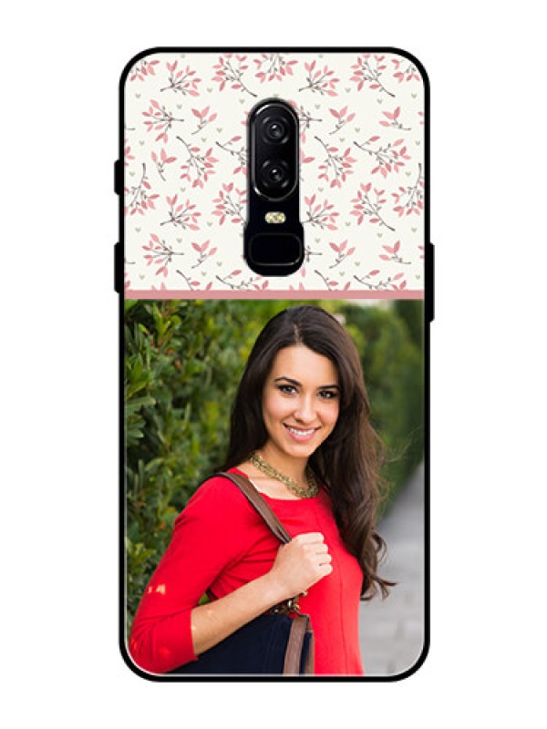 Custom OnePlus 6 Custom Glass Phone Case  - Premium Floral Design