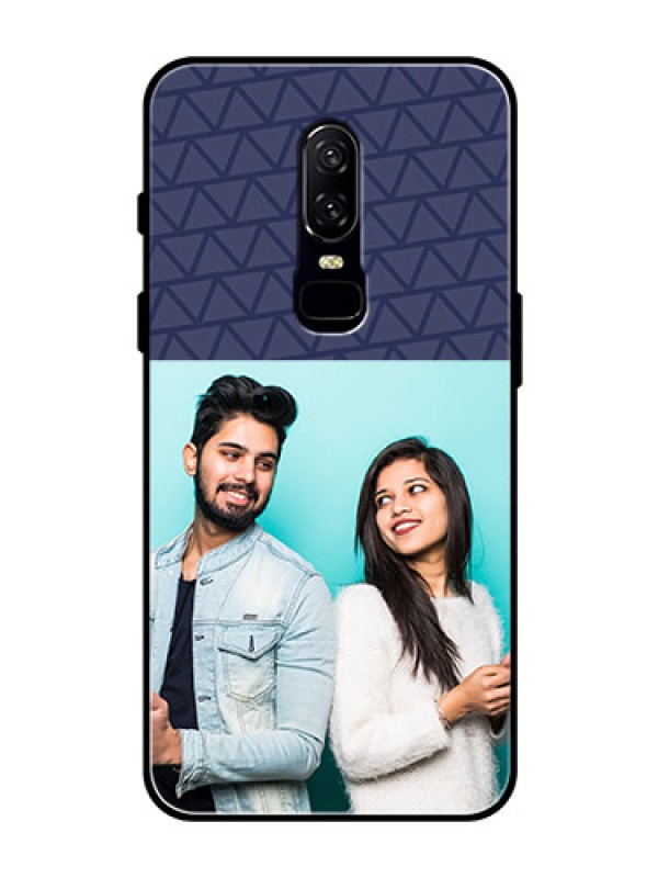 Custom OnePlus 6 Photo Printing on Glass Case  - with Best Friends Design  