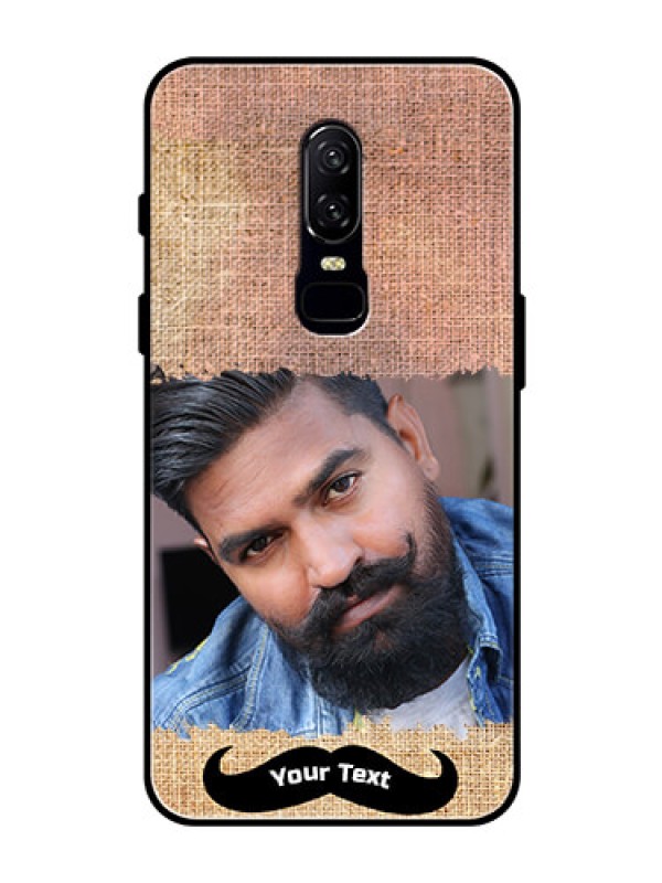 Custom OnePlus 6 Personalized Glass Phone Case  - with Texture Design