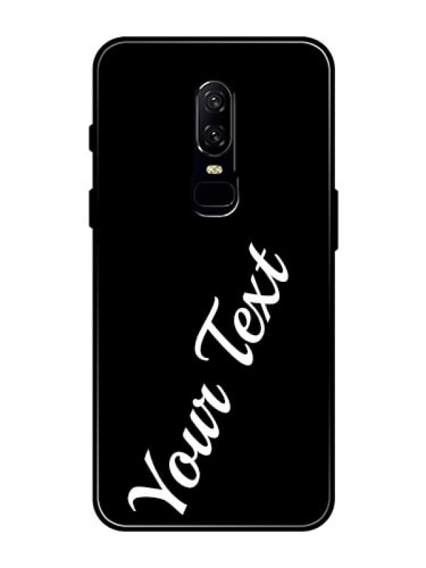Custom Oneplus 6 Custom Glass Mobile Cover with Your Name