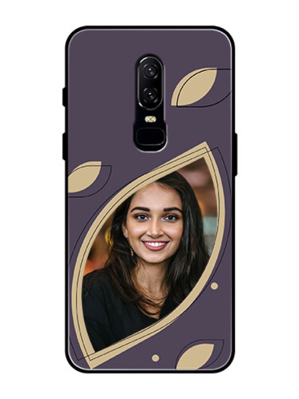 Custom OnePlus 6 Custom Glass Mobile Case - Falling Leaf Design