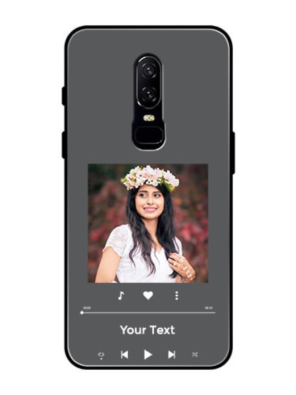 Custom OnePlus 6 Custom Glass Mobile Case - Play The Music Design