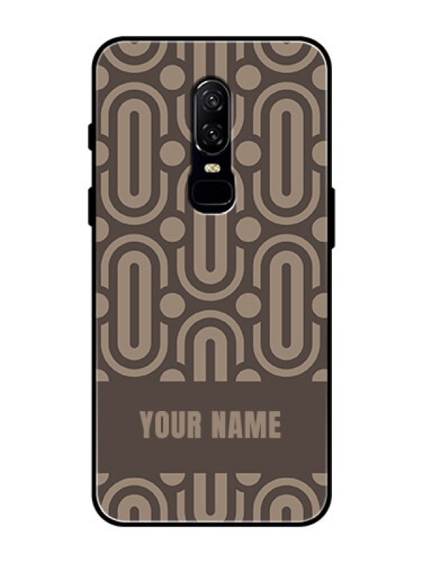 Custom OnePlus 6 Custom Glass Phone Case - Captivating Zero Pattern Design