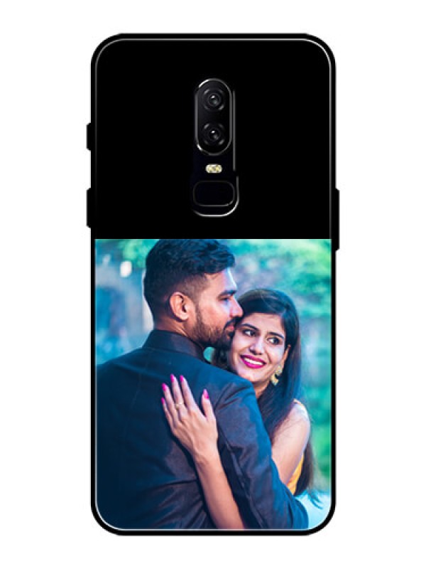 Custom OnePlus 6 Custom Glass Phone Case - Upload Full Picture With Custom Color Design