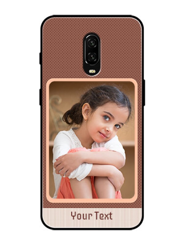 Custom OnePlus 6T Custom Glass Phone Case  - Simple Pic Upload Design