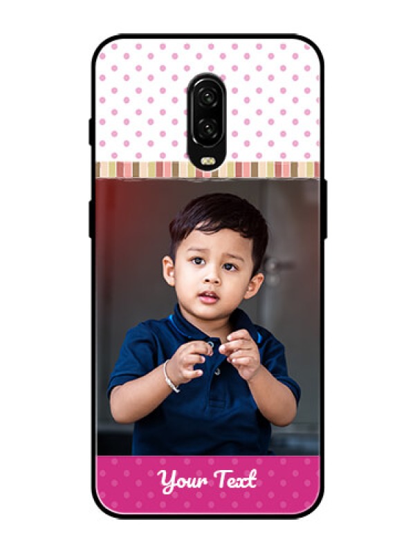 Custom OnePlus 6T Photo Printing on Glass Case  - Cute Girls Cover Design