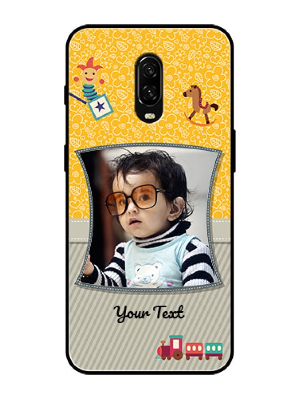 Custom OnePlus 6T Personalized Glass Phone Case  - Baby Picture Upload Design