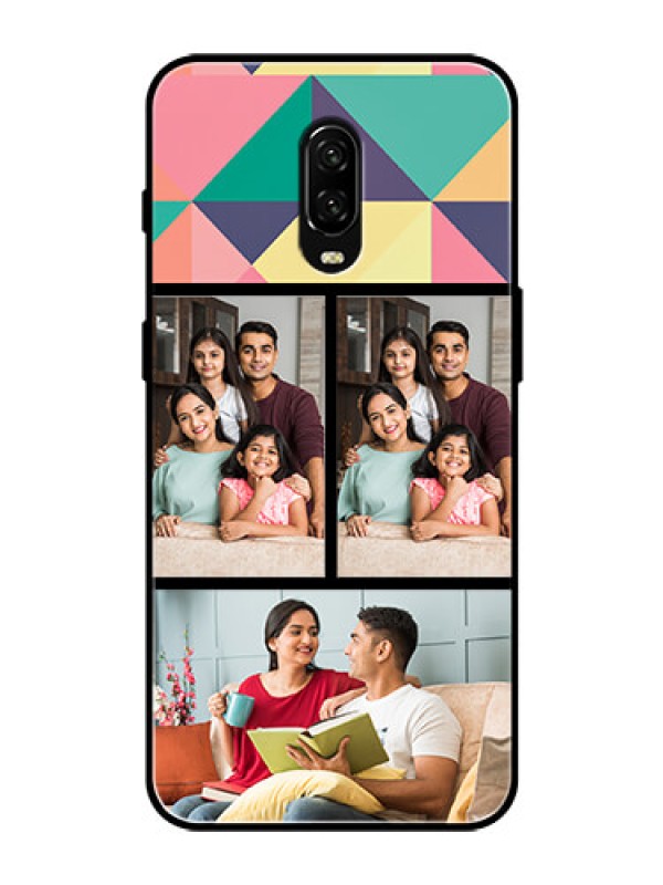 Custom OnePlus 6T Custom Glass Phone Case  - Bulk Pic Upload Design