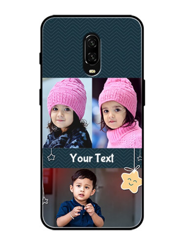Custom OnePlus 6T Custom Glass Mobile Case  - Hanging Stars Design