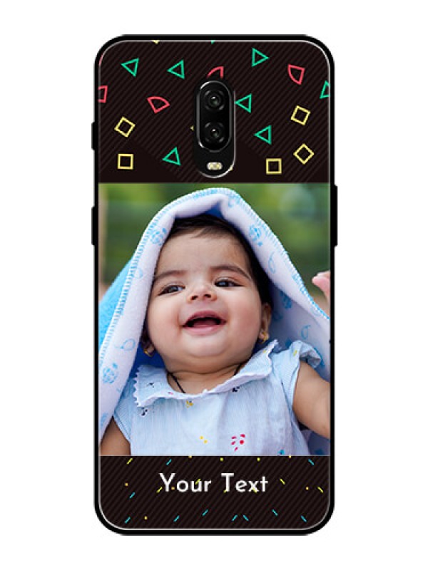 Custom OnePlus 6T Custom Glass Phone Case  - with confetti birthday design