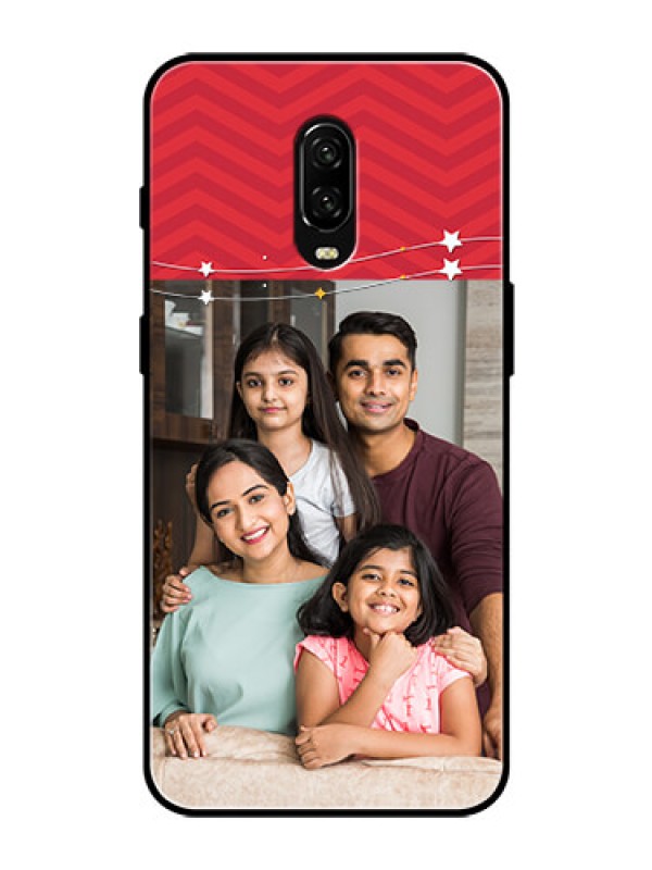 Custom OnePlus 6T Personalized Glass Phone Case  - Happy Family Design