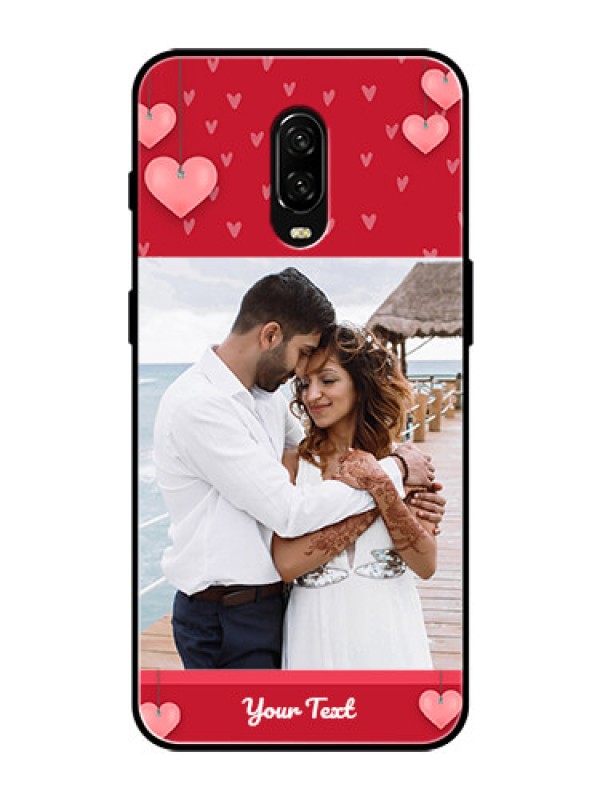 Custom OnePlus 6T Custom Glass Phone Case  - Valentines Day Design