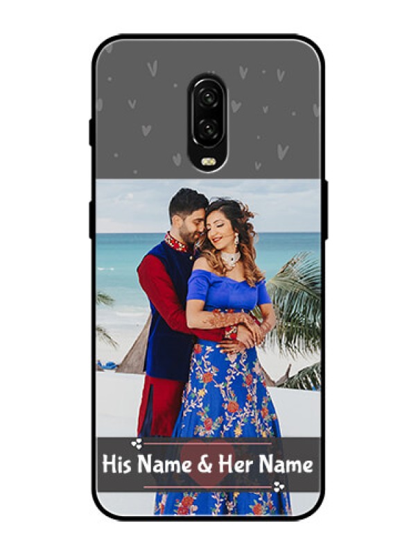 Custom OnePlus 6T Custom Glass Mobile Case  - Buy Love Design with Photo Online