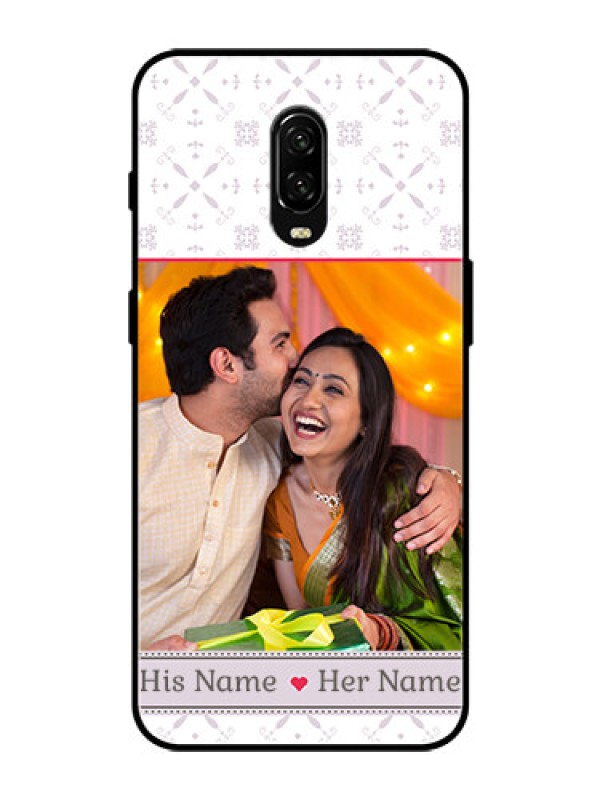 Custom OnePlus 6T Custom Glass Mobile Case  - with Photo and Ethnic Design