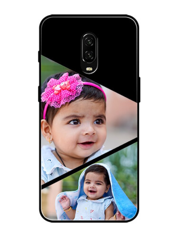 Custom OnePlus 6T Custom Glass Phone Case  - Semi Cut Design