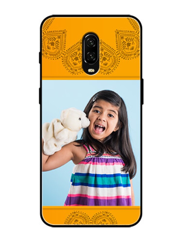 Custom OnePlus 6T Personalized Glass Phone Case  - Photo Wedding Design 