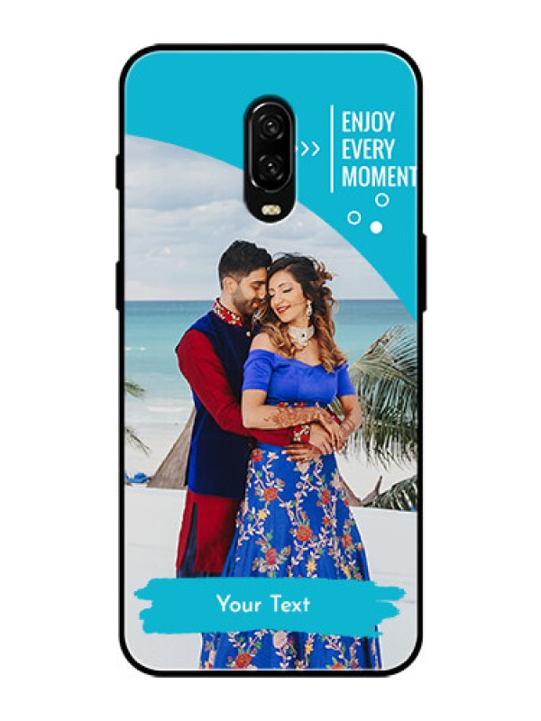 Custom OnePlus 6T Custom Glass Mobile Case  - Happy Moment Design