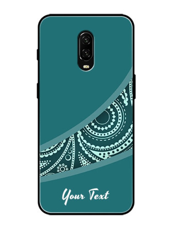 Custom OnePlus 6T Photo Printing on Glass Case - semi visible floral Design