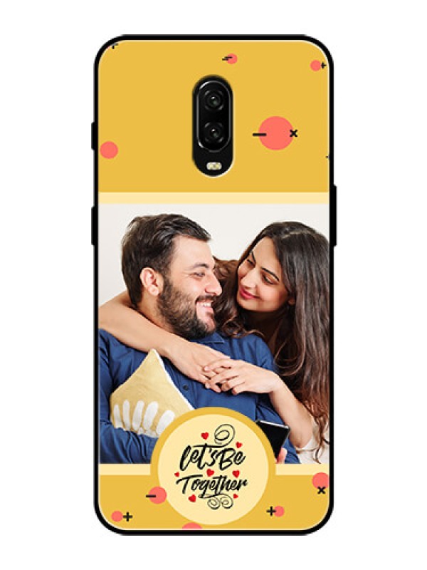 Custom OnePlus 6T Photo Printing on Glass Case - Lets be Together Design